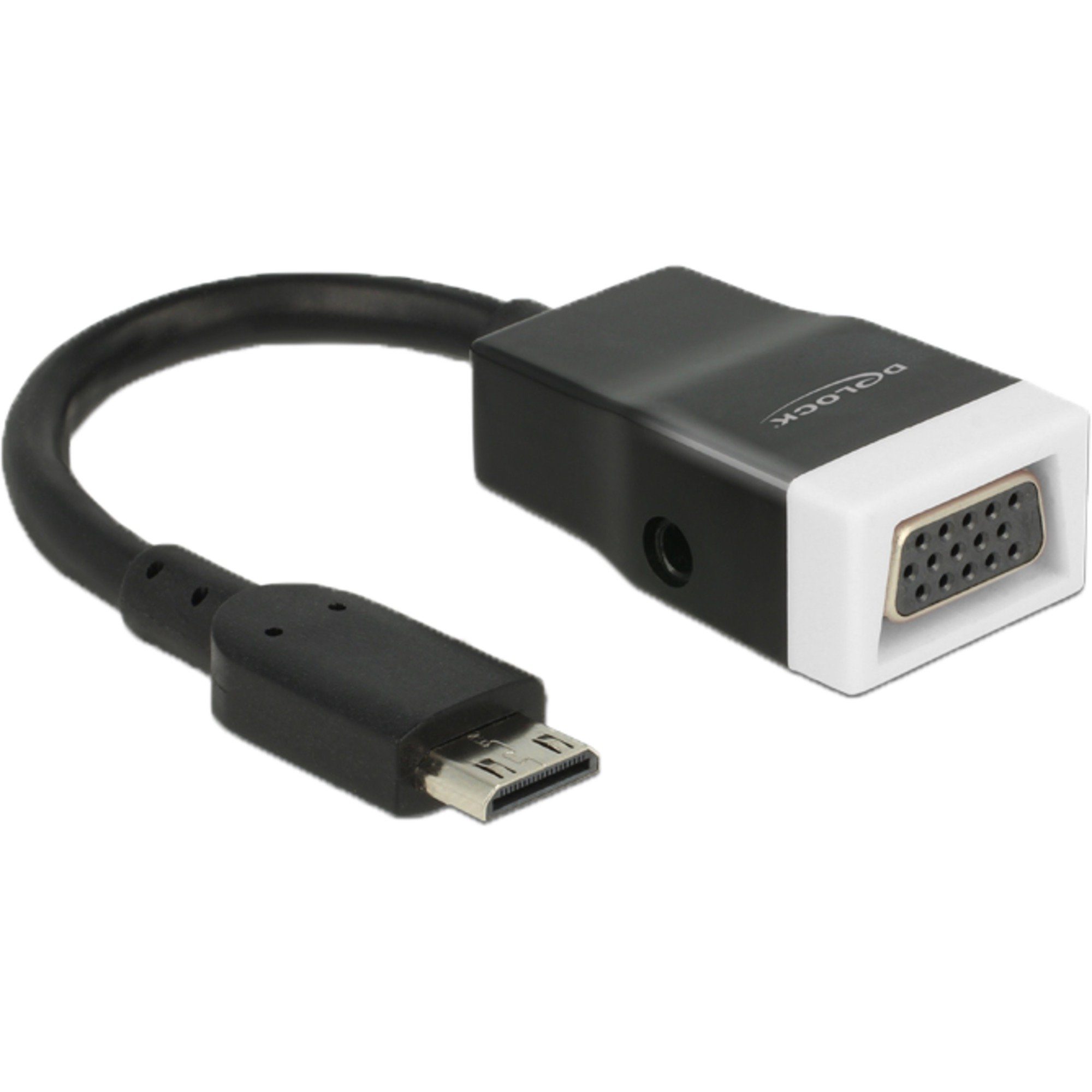 Delock DeLOCK Adapter HDMI mini C St. -> VGA Bu, (15 cm Audio- & Video-Adapter