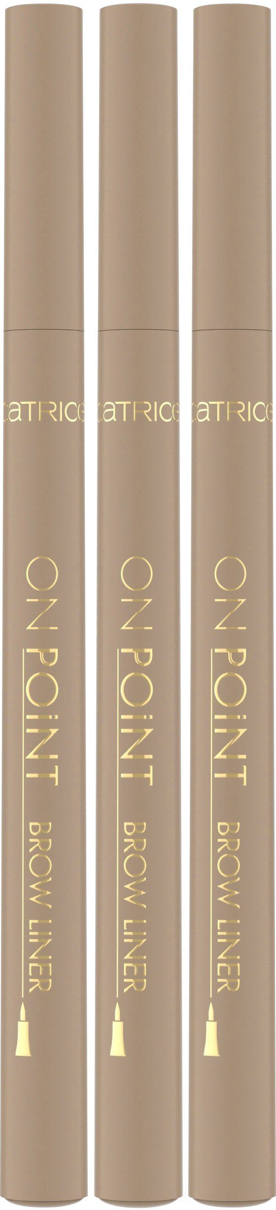 POINT Liner wischfest Dark ON Catrice Blonde Augenbrauen-Stift Wow-Brows, 3-tlg., 020, Augen-Make-Up, Brow