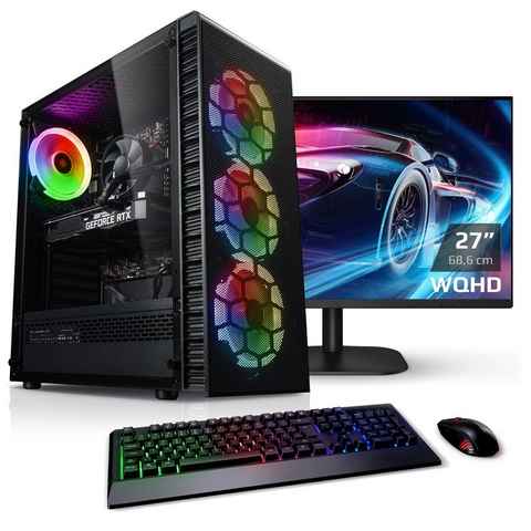 Kiebel Titan Gaming-PC-Komplettsystem (27", AMD Ryzen 7 AMD Ryzen 7 7700X, RX 7700 XT, 32 GB RAM, 3000 GB HDD, 2000 GB SSD, WLAN, ARGB-Beleuchtung)