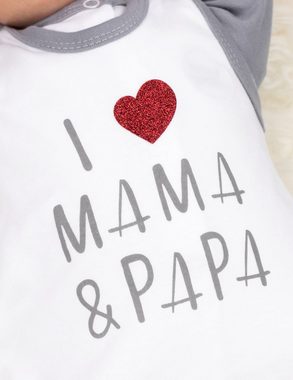 Baby Sweets Shirt & Hose Set I love Mama & Papa (Set, 1-tlg., 2 Teile)