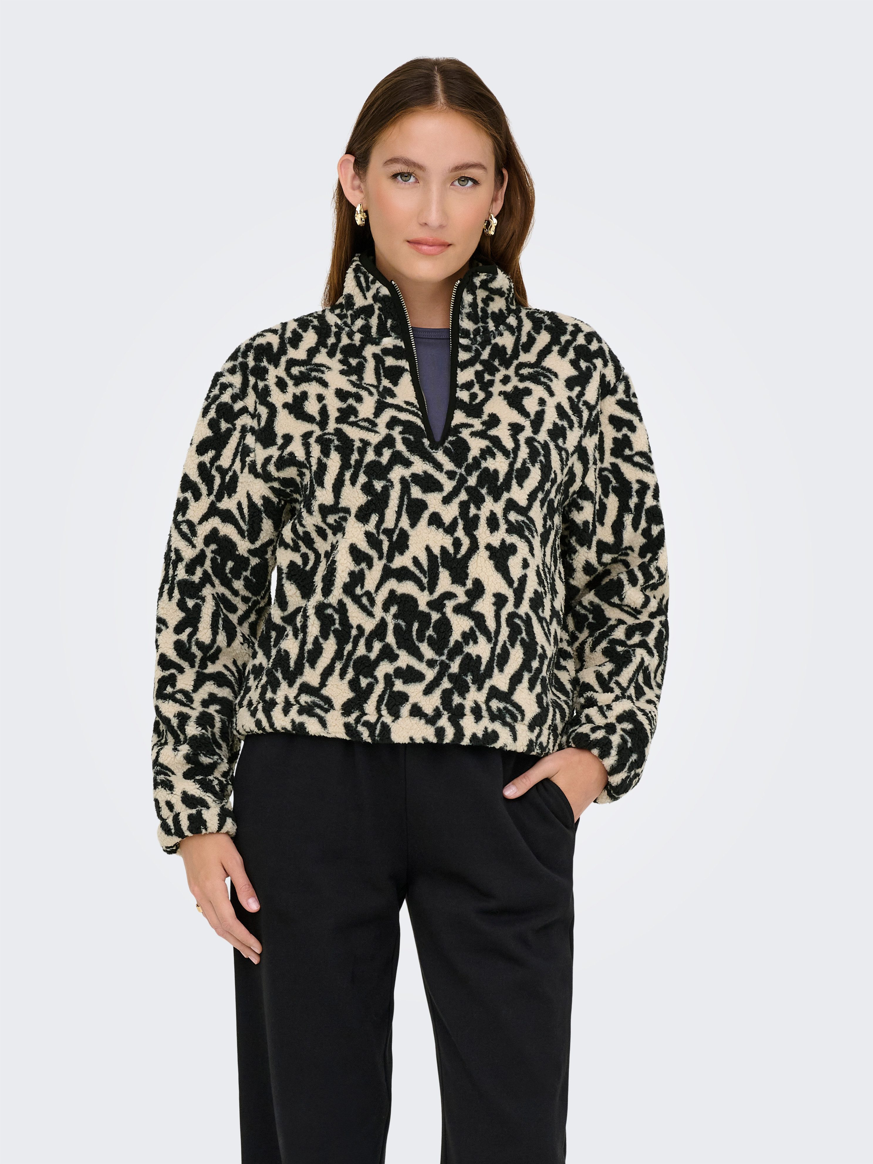 ONLY Sweatshirt ONLNEW DALLAS L/S HIGHNECK ZIP SWT NOOS günstig online kaufen