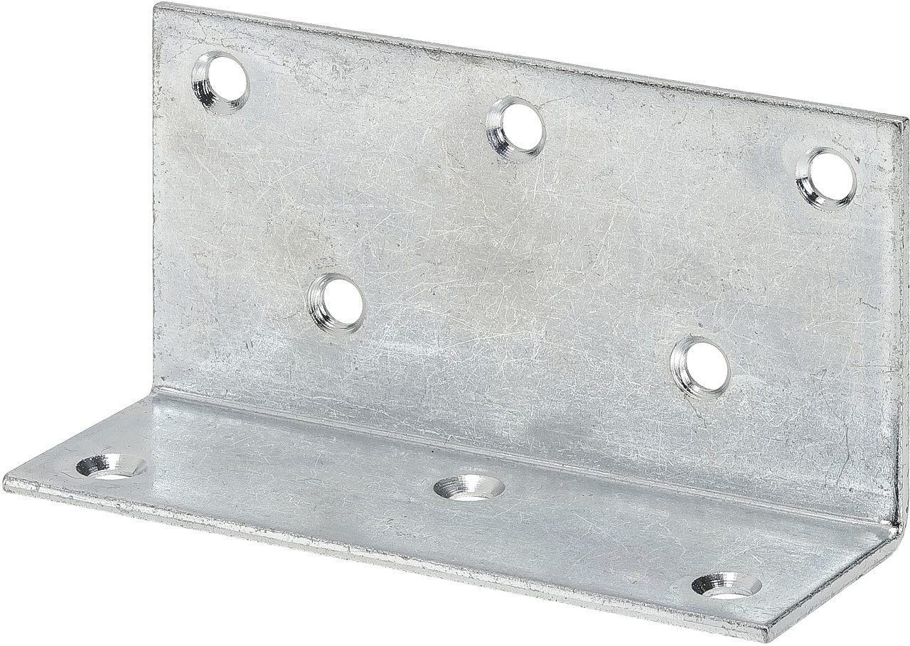 Thumbnail - Vormann Winkelverbinder Vormann Breitwinkel verzinkt 115 x 60/40 mm