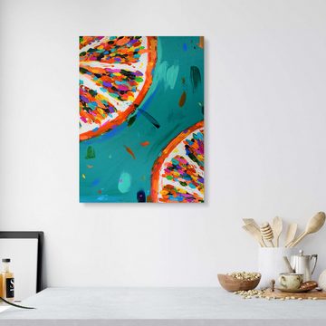Posterlounge Forex-Bild Dawn Underwood, Zwei Orangen, Küche Modern Malerei