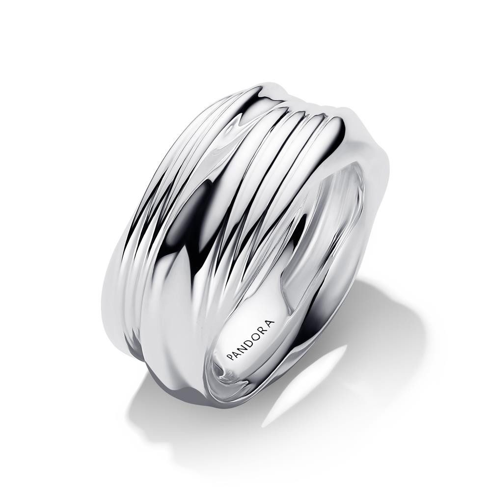 Pandora Fingerring PANDORA Doppelring für Damen Essence aus 925er Silber