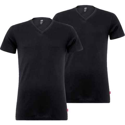 Levi's® T-Shirt (Packung, 2-tlg) LEVIS MEN V-NECK 2P