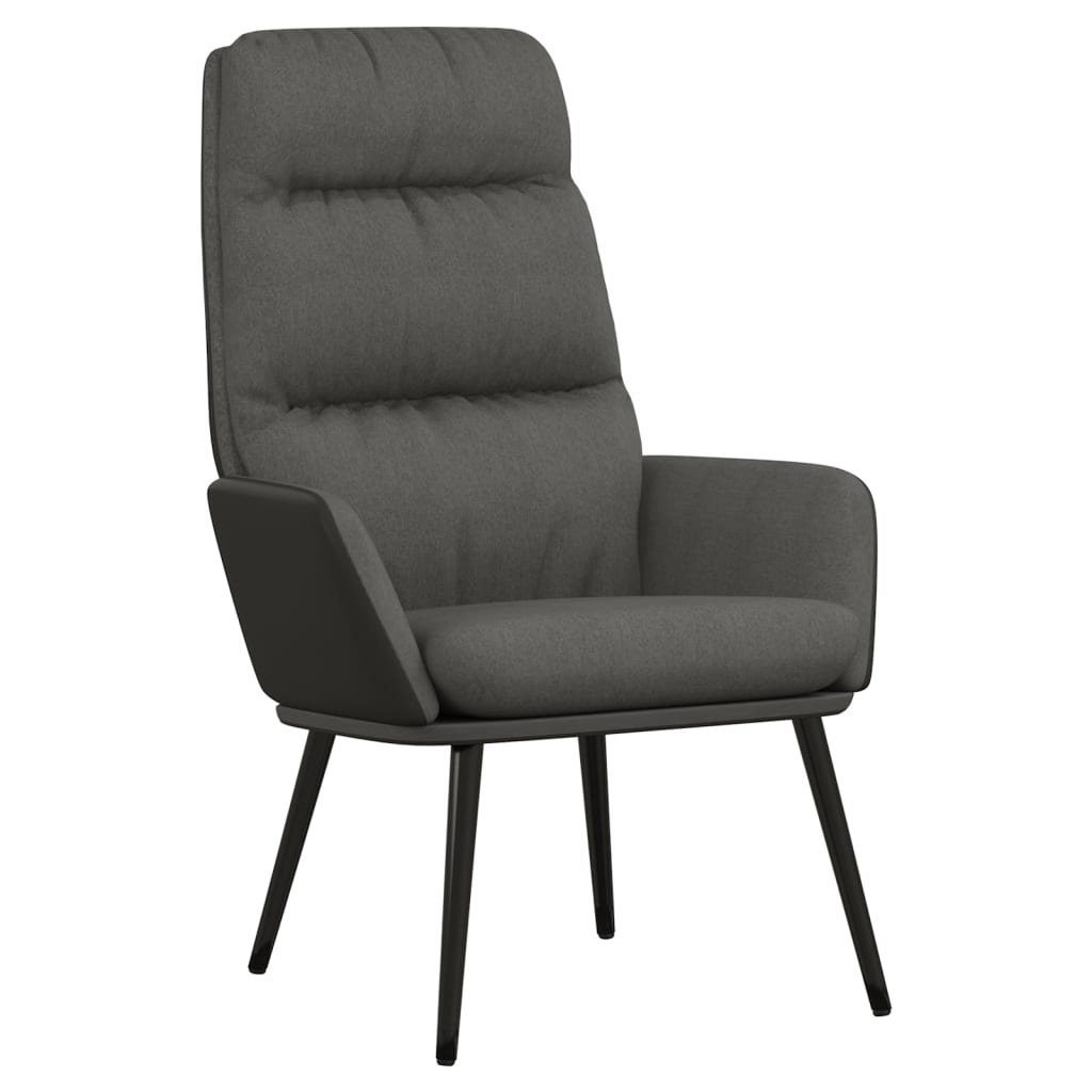 vidaXL Sessel Relaxsessel Dunkelgrau Stoff (1-St) günstig online kaufen