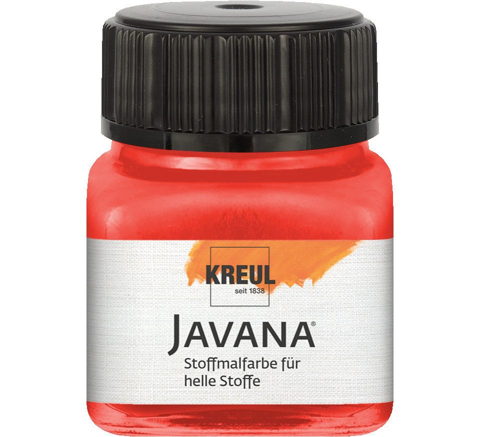Kreul Textilfarbe Kreul Javana Stoffmalfarbe für helle Stoffe rot 20