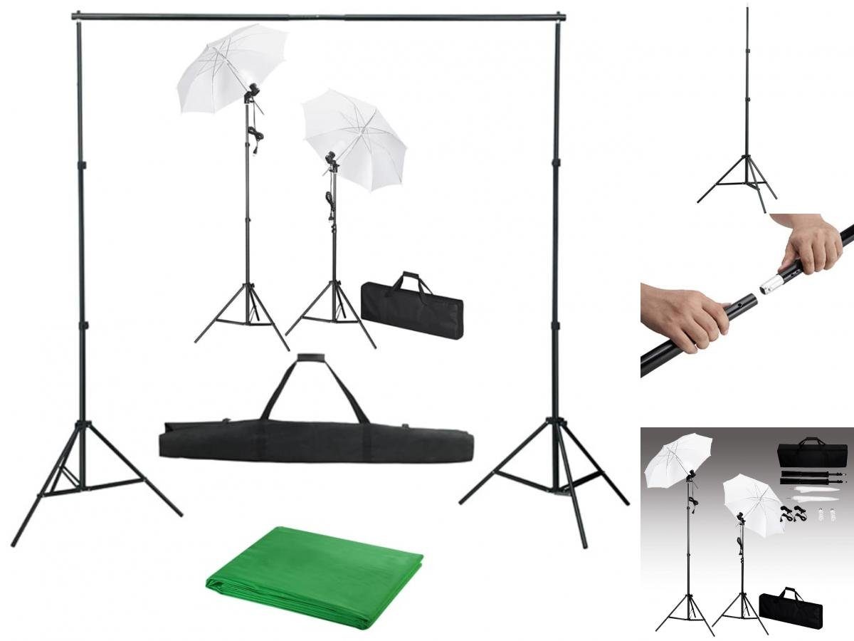 Fotohintergrund Hintergrund und vidaXL Set Fotostudio mit Leuchten Schirmen