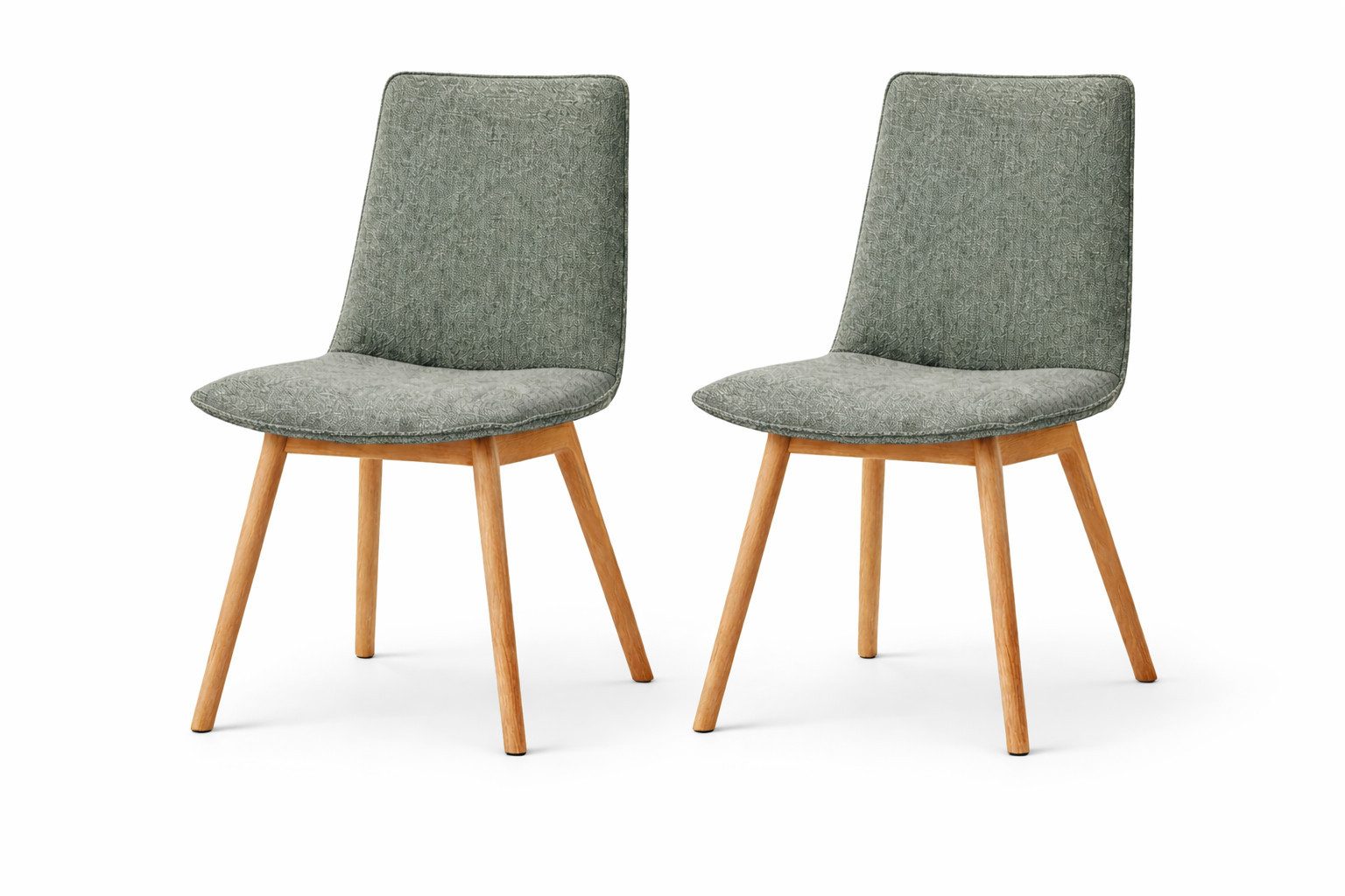 OTTO home 4-Fußstuhl Ramon (Set, 2 St), mit Massivholzbeinen, verschiedenen Farben und Stoffe