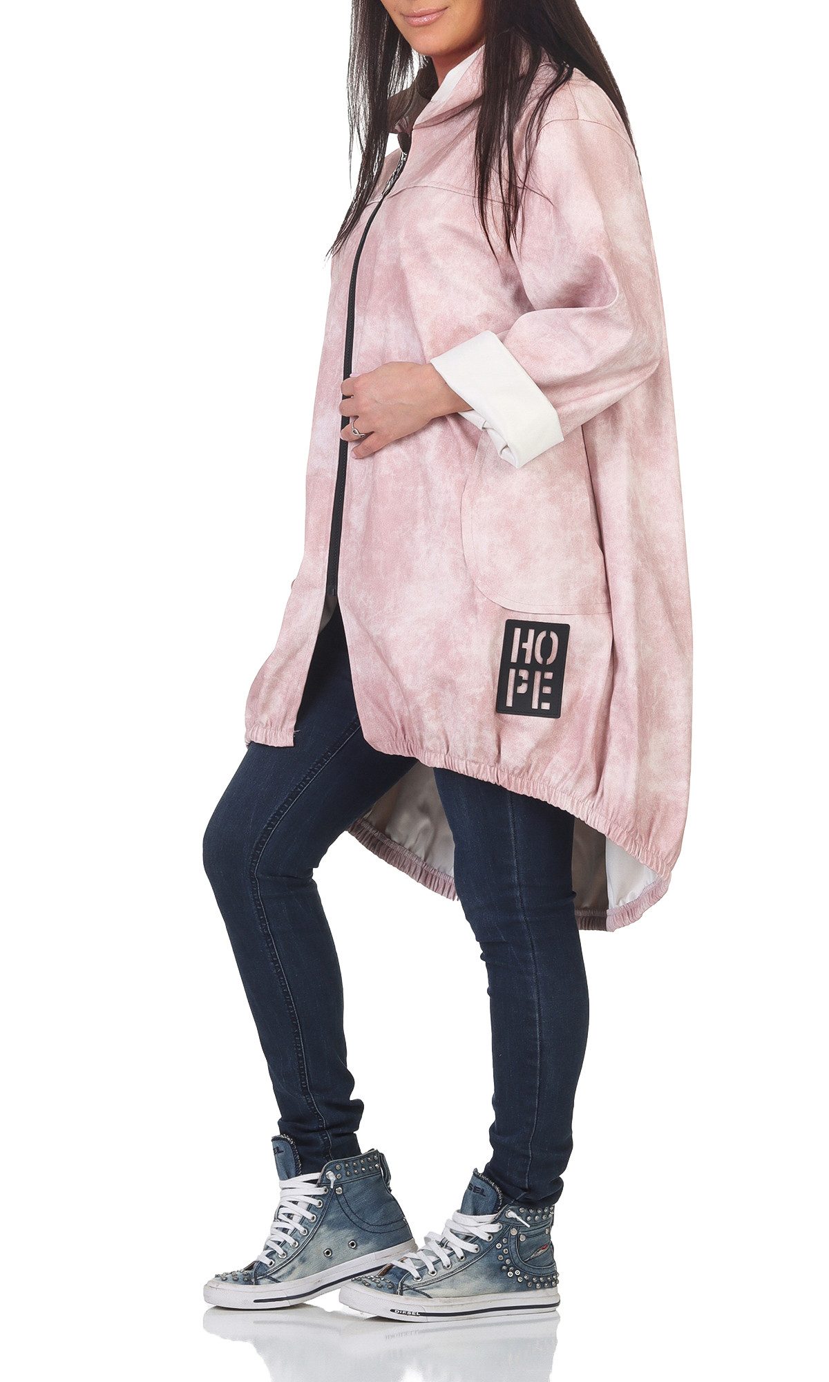 simaranda Regenjacke Damen Jacke 35346 38-42 Altrosa Unifarben