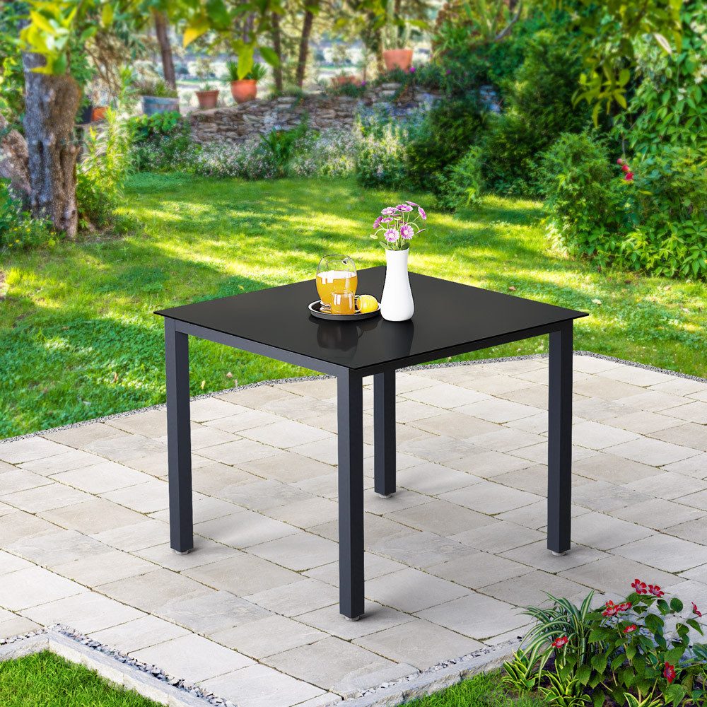 Casaria Gartentisch Bern (1-St), Aluminium 87x87x73cm günstig online kaufen