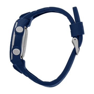 Sector Digitaluhr Sector Herren Armbanduhr Digital, Herren Armbanduhr rund, groß (ca. 41mm), Silikonarmband blau, Casual