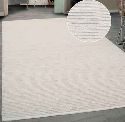 Teppich Kreta, mit Wolle, handgewebt, mit Naturfaser, andas, rechteckig, Höhe: 14 mm, Handweb Teppiche, Teppich für Schlafzimmer, Wohnzimmer, Esszimmer
