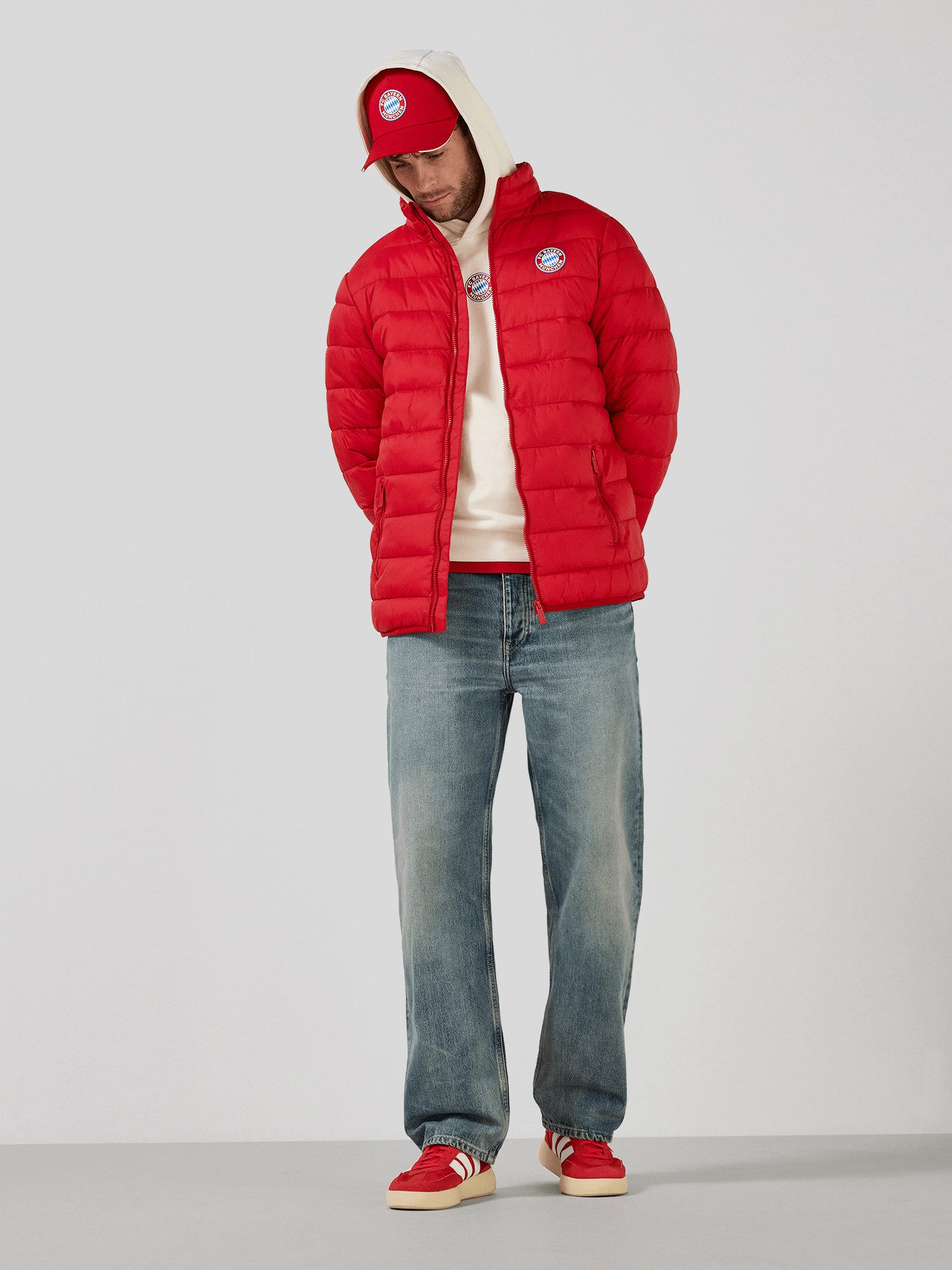 FC Bayern München Steppjacke FC Bayern München, Steppjacke Essentials, Herren, Rot – Bild 4 von 5
