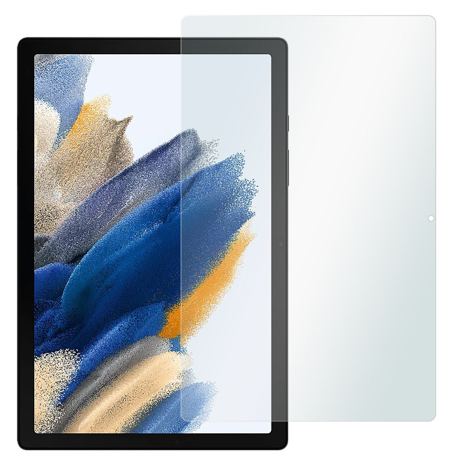 SLABO Schutzfolie 2 x Displayschutzfolie Crystal Clear, Samsung Galaxy Tab A8 10.5" 2021 (LTE WiFi)