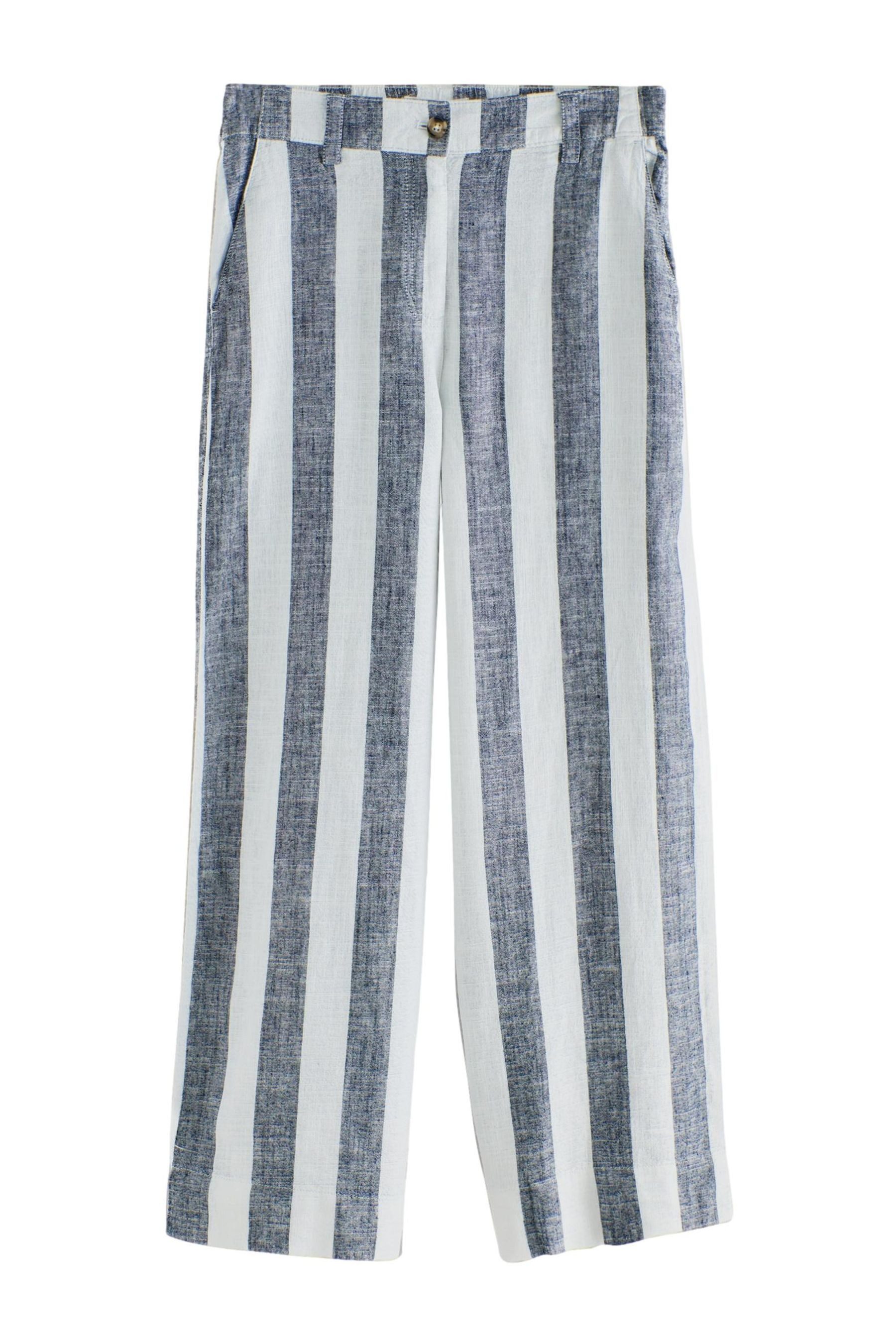 Palazzohose Elegante Hose aus Leinenmischung mit weitem Bein