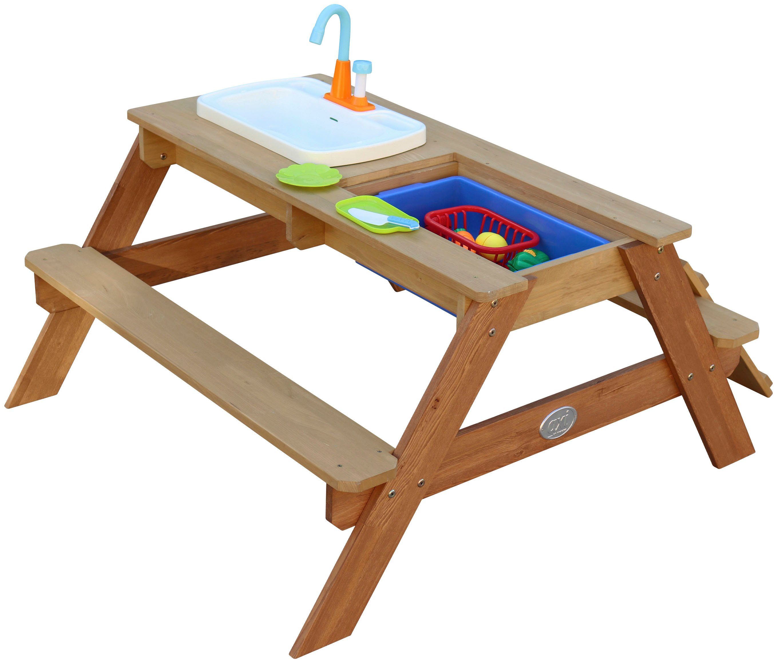 Garten-Kindersitzgruppe, mit Spielküchenspüle DOTMALL Picknicktisch AXI