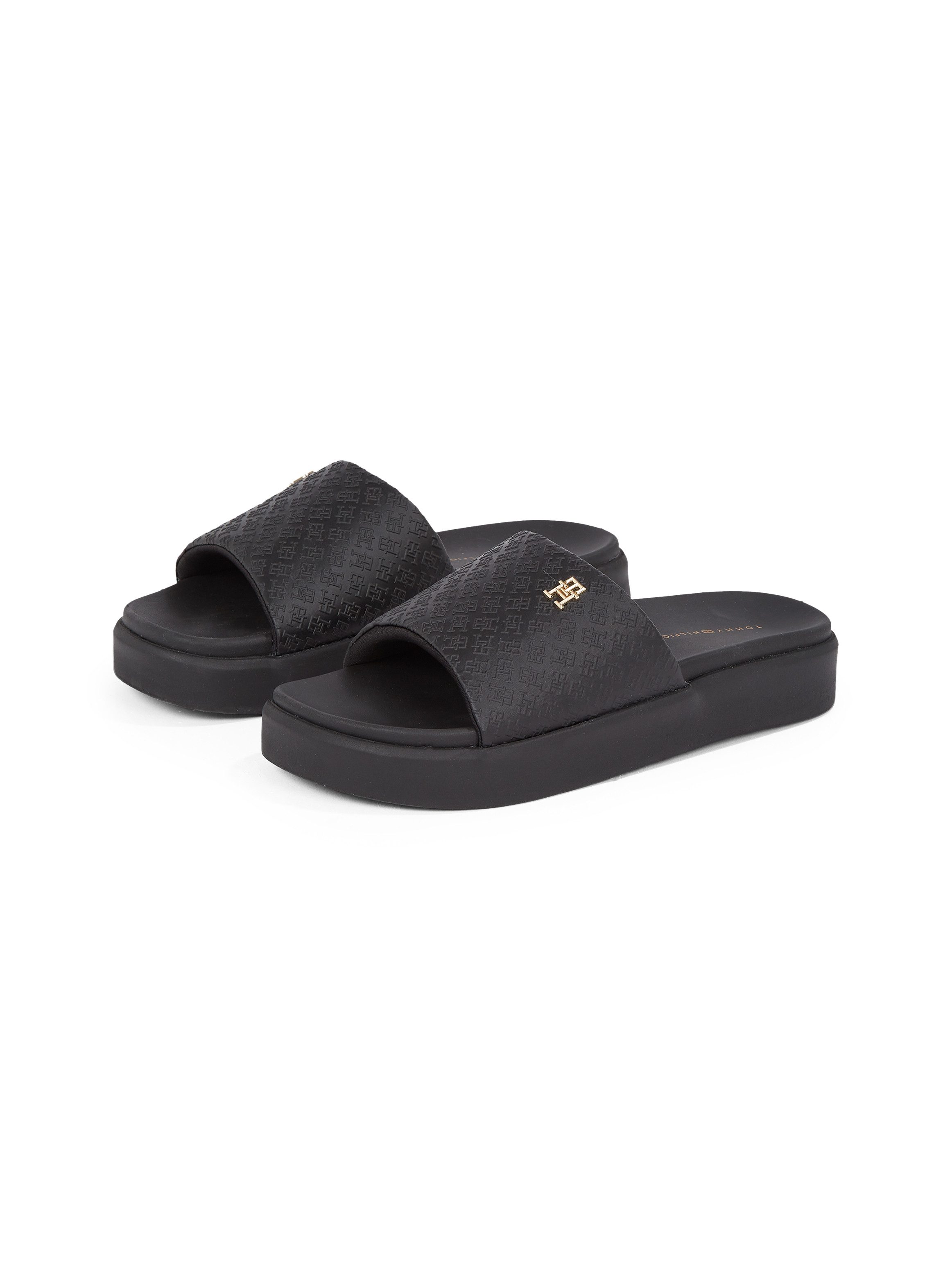 Tommy Hilfiger PLATFORM MONOGRAM POOLSLIDE Pantolette, günstig online kaufen