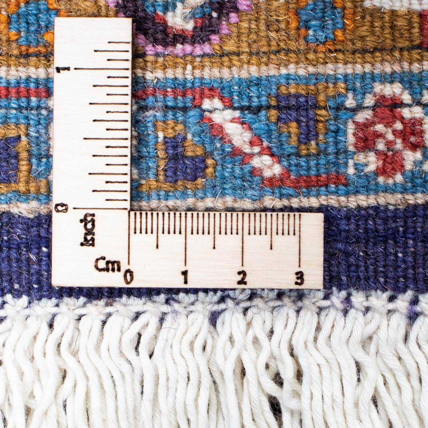 Wollteppich Moud Felder rechteckig, Höhe: mit 10 193 x Zertifikat chiaro Rosso Unikat mm, 295 cm, morgenland