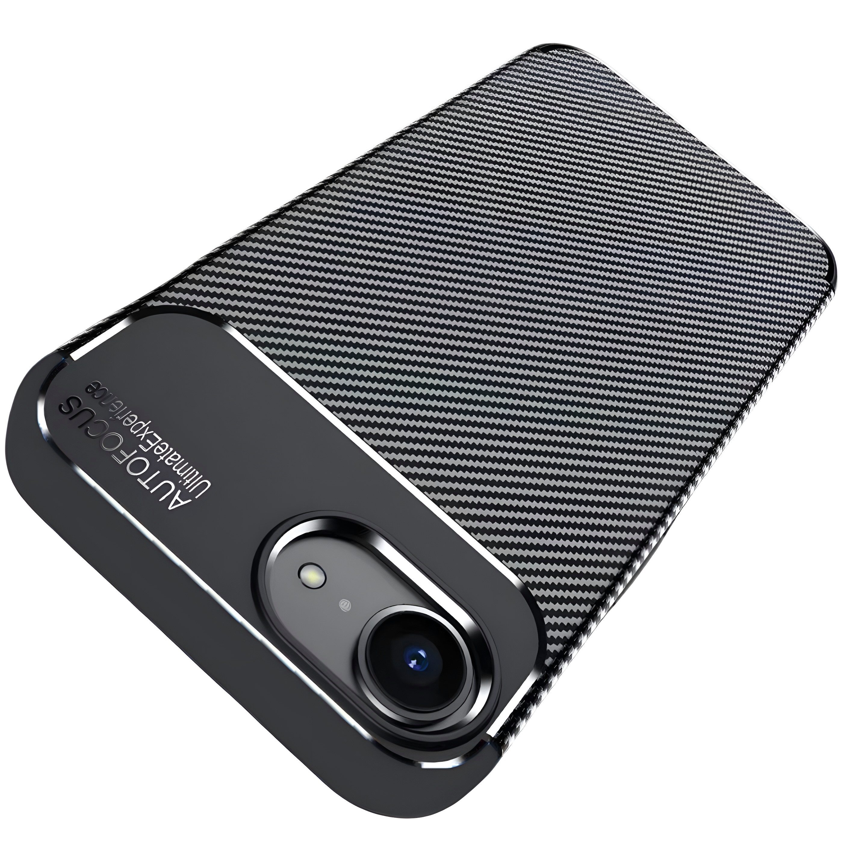 AVANA Handyhülle für iPhone 17e / 16e Hülle Silikon Schutzhülle Case Bumper Slim Case, Carbon Optik