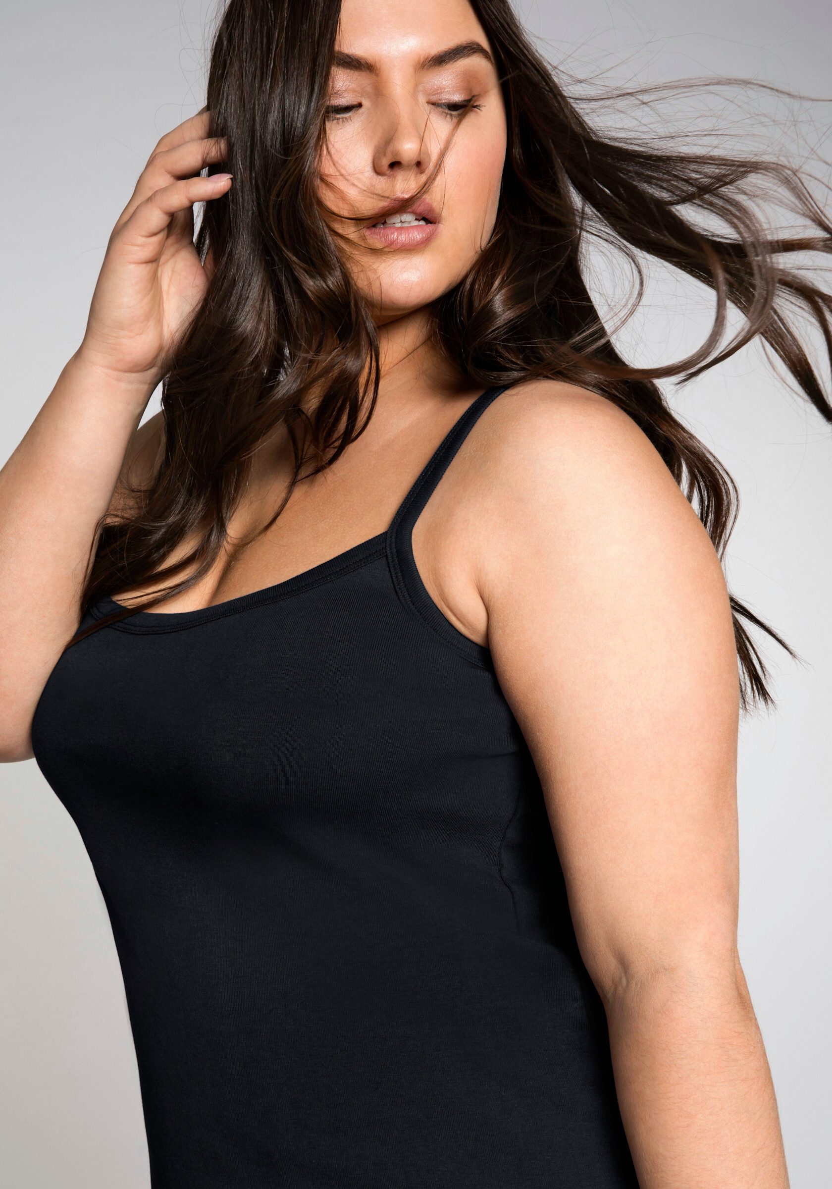 Sheego Shirttop Spaghettitop Ärmellos günstig online kaufen