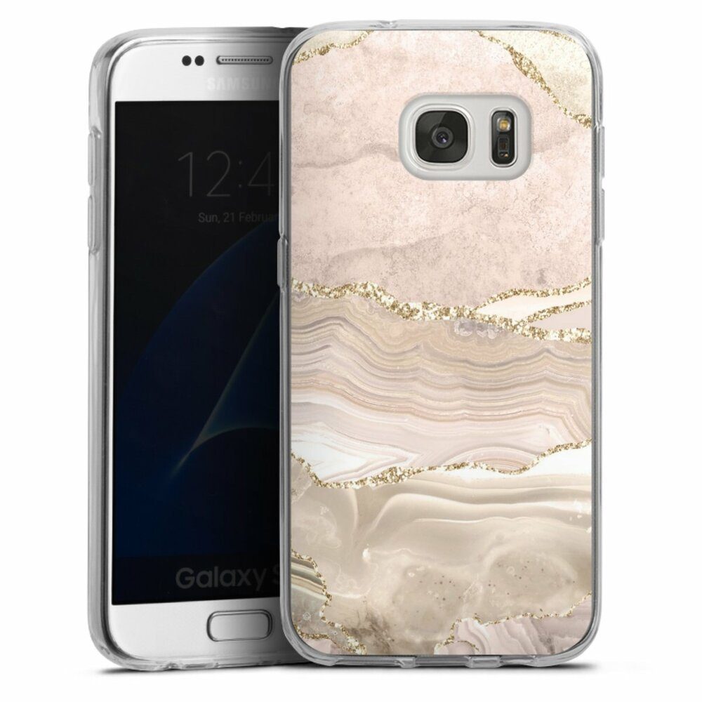 DeinDesign Handyhülle »Rose Marble Dream Golden Stripes« Samsung Galaxy S7,  Silikon Hülle, Bumper Case, Handy Schutzhülle, Smartphone Cover Glitzer  Look Marmor Utart online kaufen | OTTO