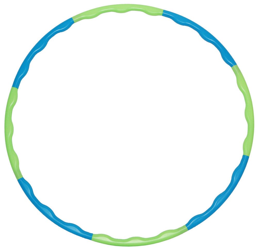 Best Sporting Hula-Hoop-Reifen Fitnessreifen Hula Hoop zum Zusammenstecken blau/grün Ø80cm
