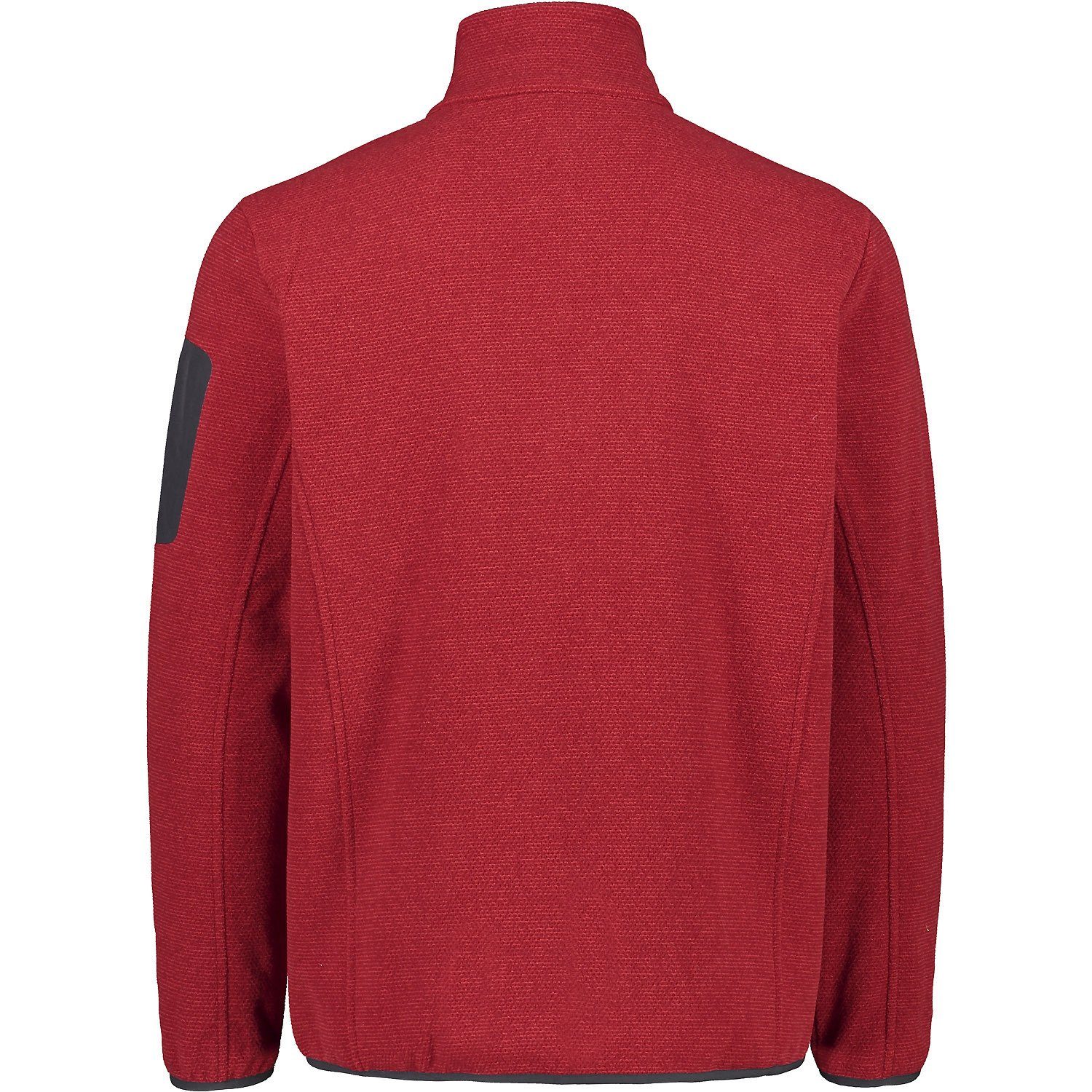 Knitted CAMPAGNOLO Jacquard Red Fire Cardigan Strickjacke (1-tlg) Jacket