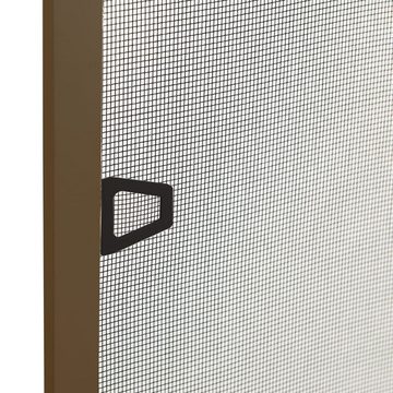 vidaXL Insektenschutz-Fensterrahmen Insektenschutz für Fenster Braun 80x100 cm