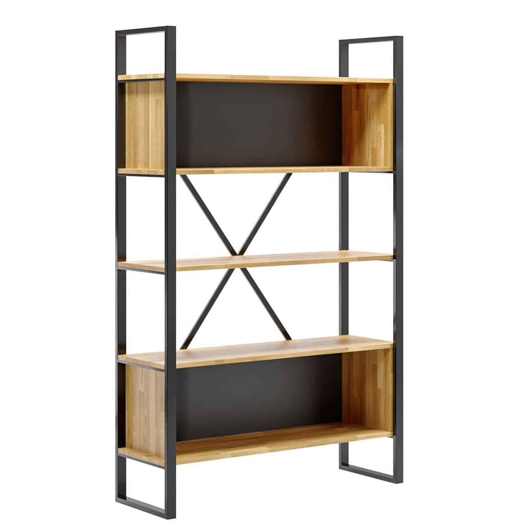 Deerhorn Bücherregal Modernes Schrank & Regal Loft Office Plus 184x115x40 cm