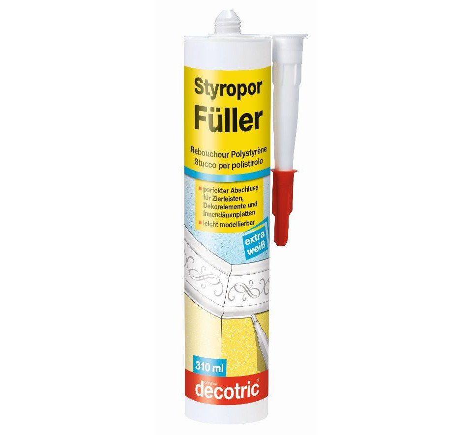 decotric® Dispersionskleber Decotric Styropor-Füller 310 ml weiß