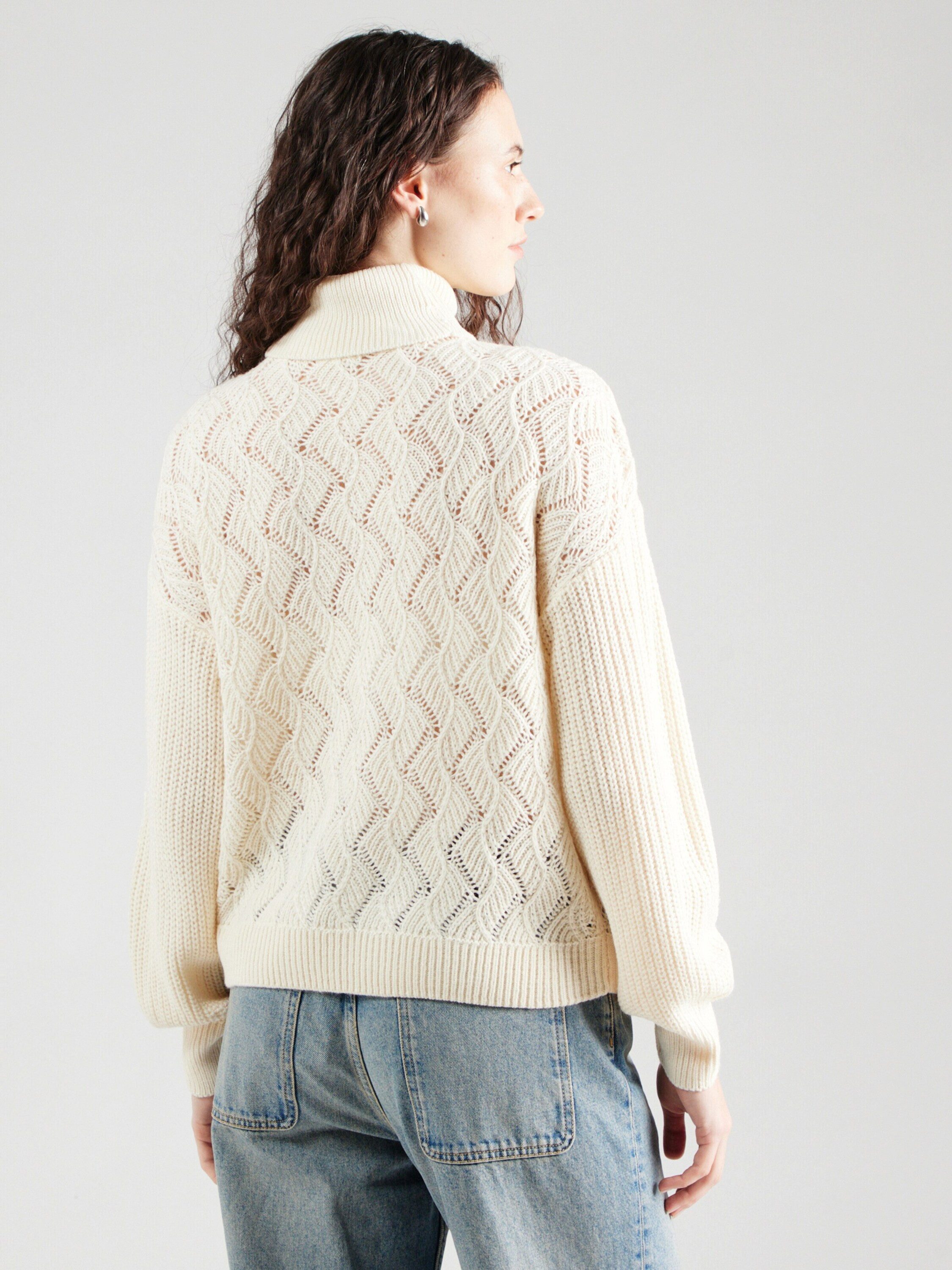 Vila Rollkragenpullover (1-tlg) Lochmuster günstig online kaufen