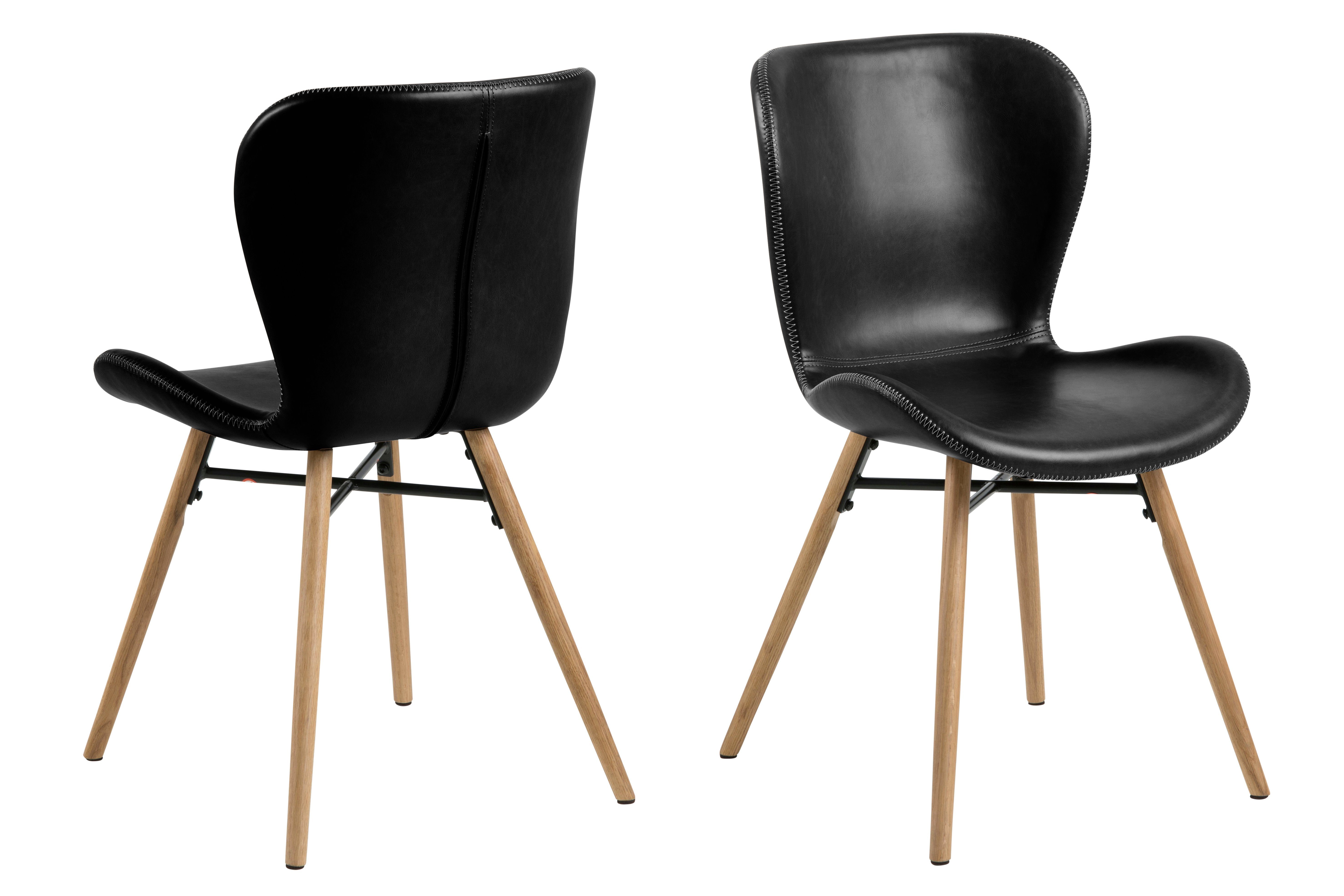 Esszimmerstuhl 2er Set Bali Esszimmerstuhl schwarz.