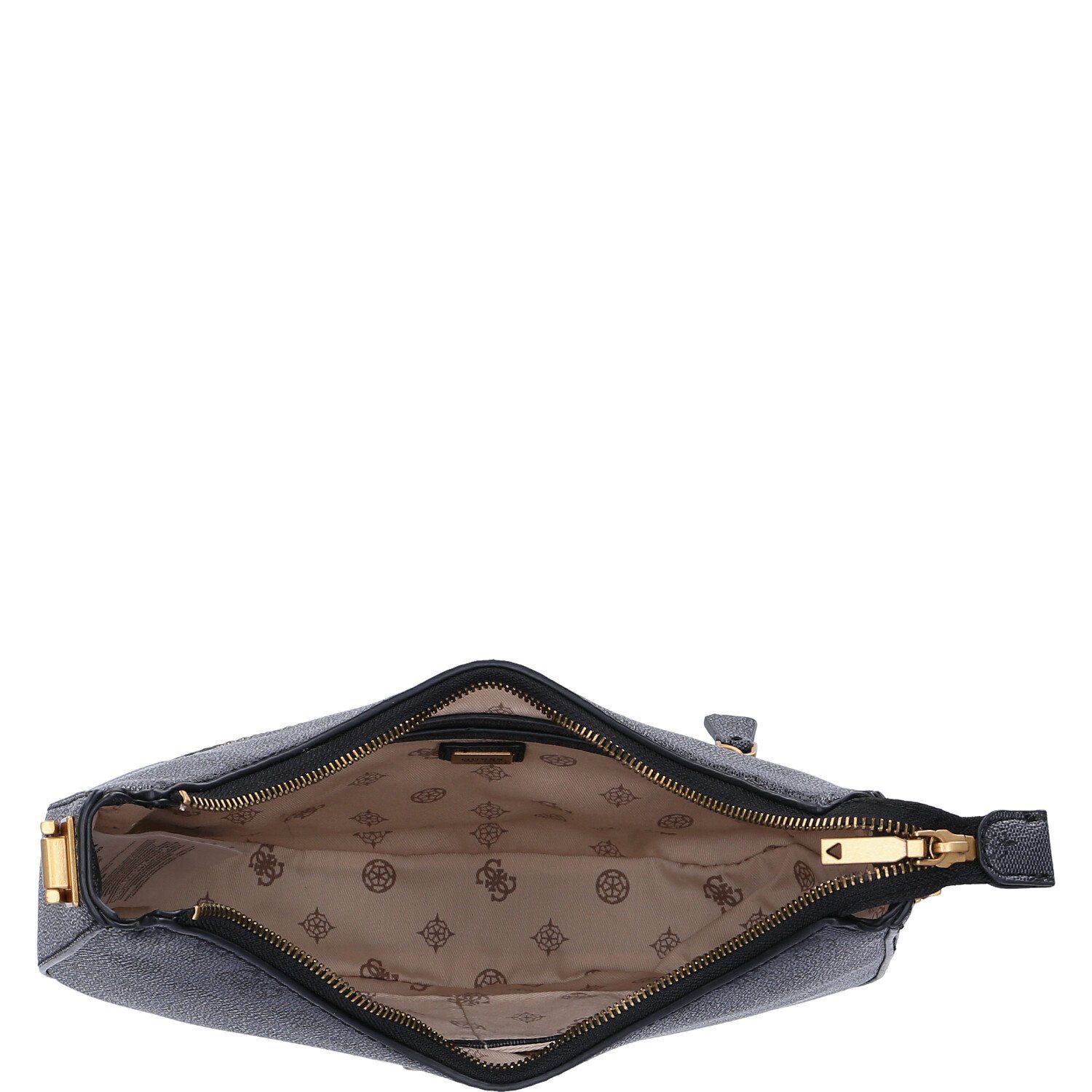 Guess Umhängetasche GUESS Damen Schultertasche Fynna Charcoal Logo (1, 1-tlg., 1)