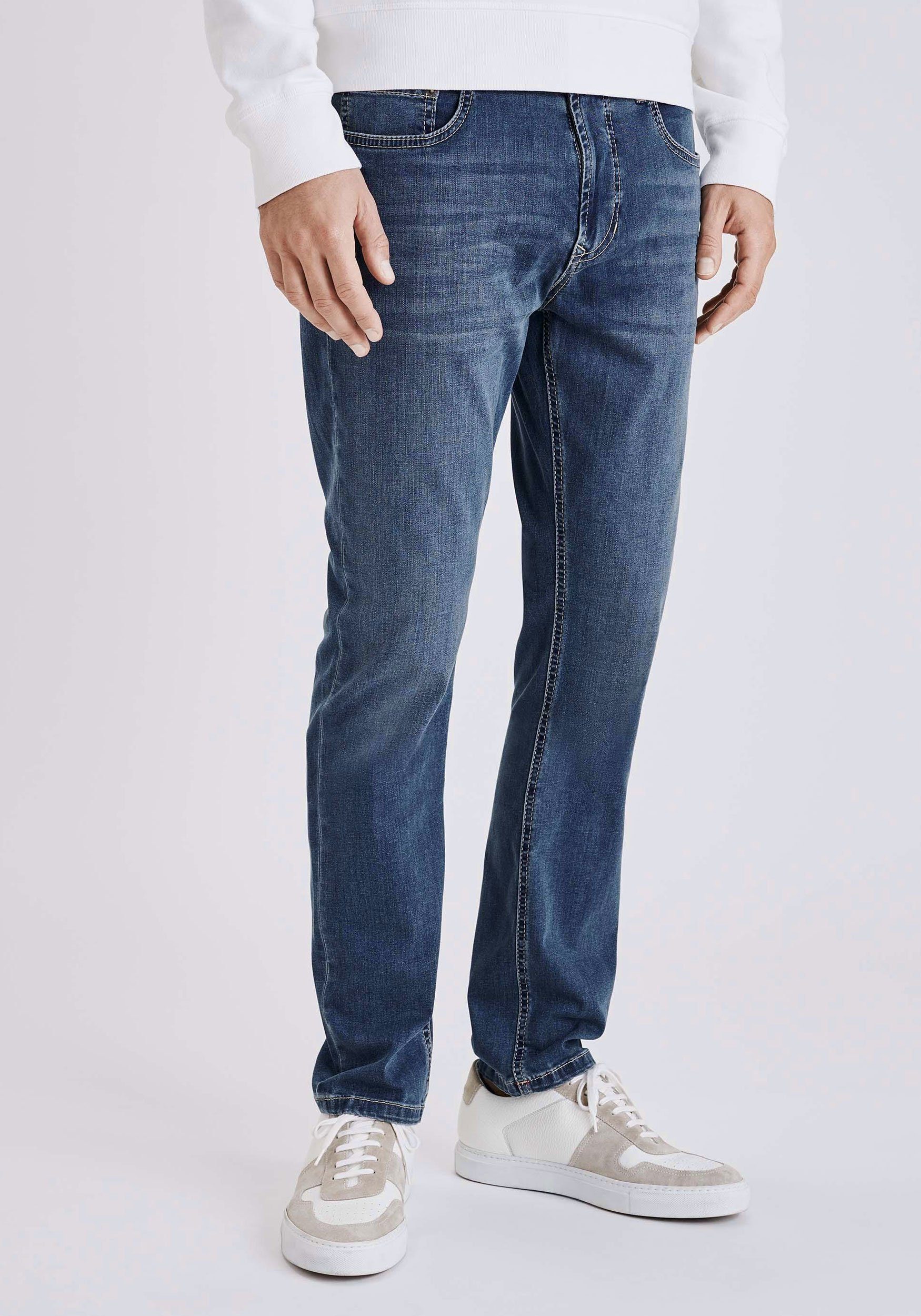 MAC 5-Pocket-Jeans Arne Pipe Stretch-Denim, super elastisch und bequem Ocean Vintage Wash