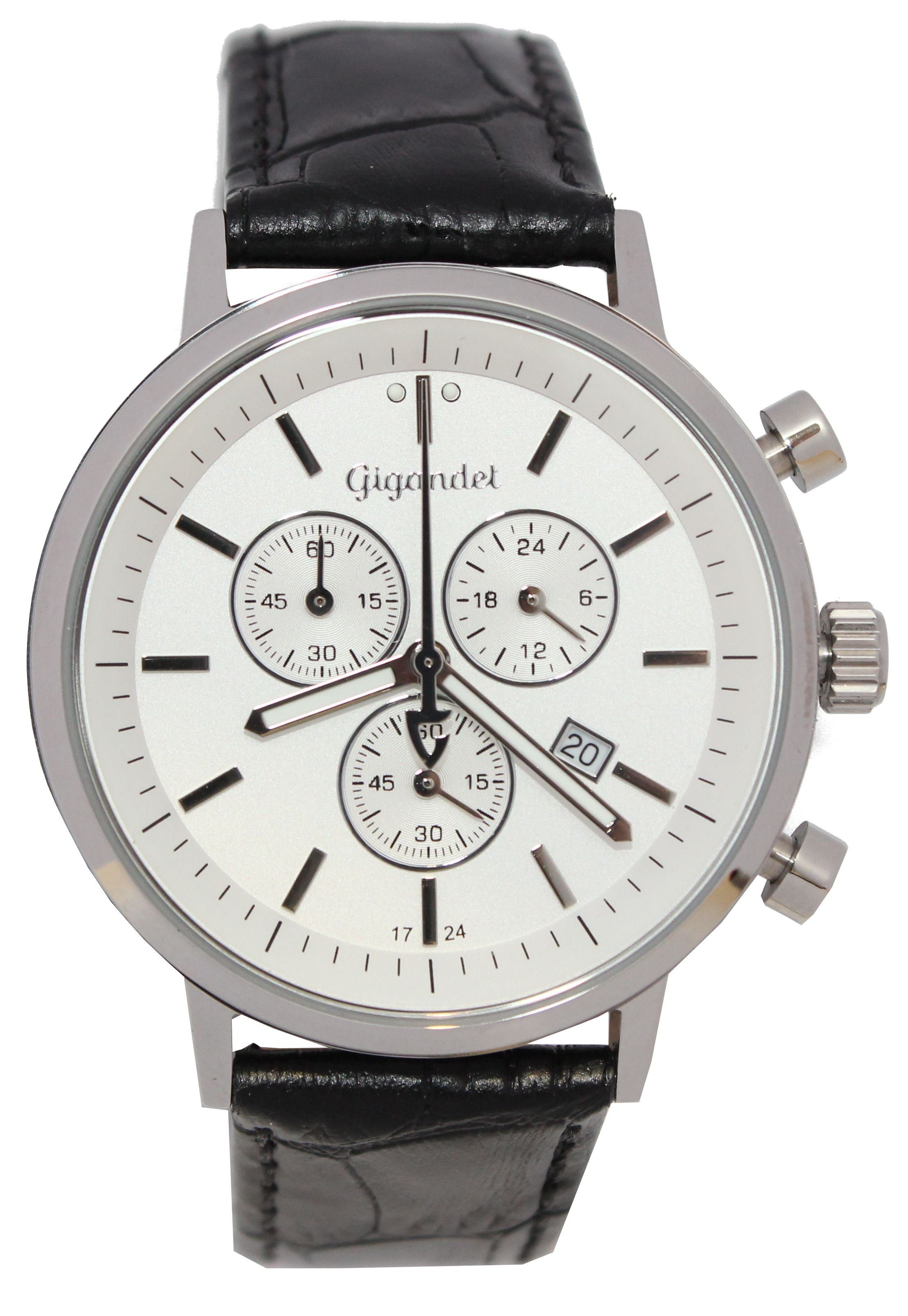 Gigandet Chronograph Classico, Mineralglas, Chronograph, Datumsanzeige, 24-Std. Anzeige