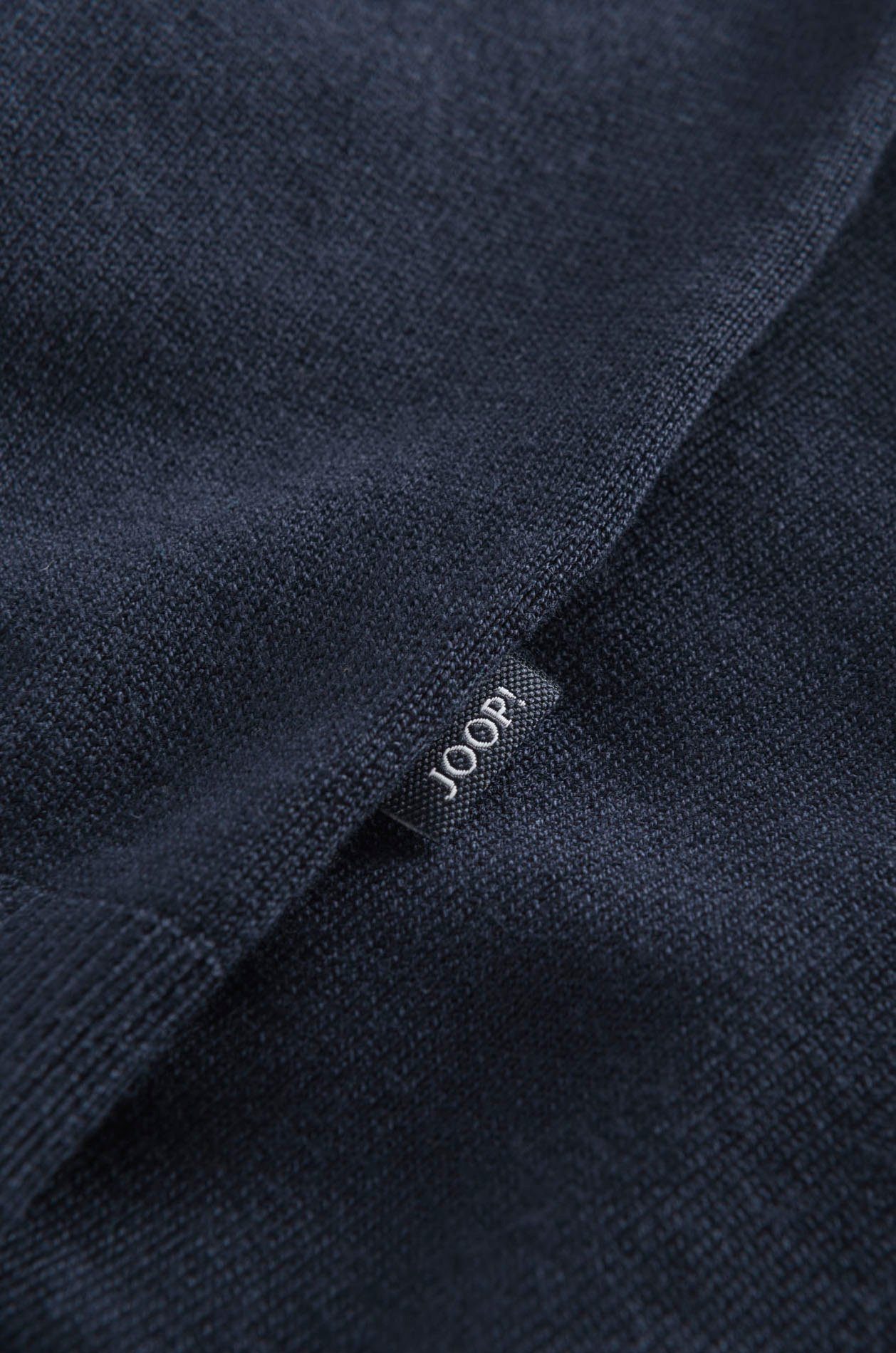 mit Markenschriftzug Kontrastfarbener Belminos Joop Kapuzenpullover Jeans soften innen Kapuze der an Tunnelzugbändern,