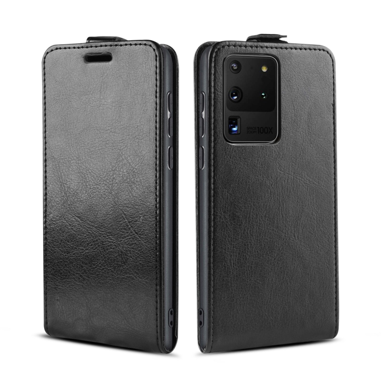 Tec-Expert Handyhülle Klapp Hülle für Samsung Galaxy S20 Ultra 5G 6.9 Zoll, 6.9 ", Tasche Klapphülle Case mit Kartenfach Fliphülle vertikal