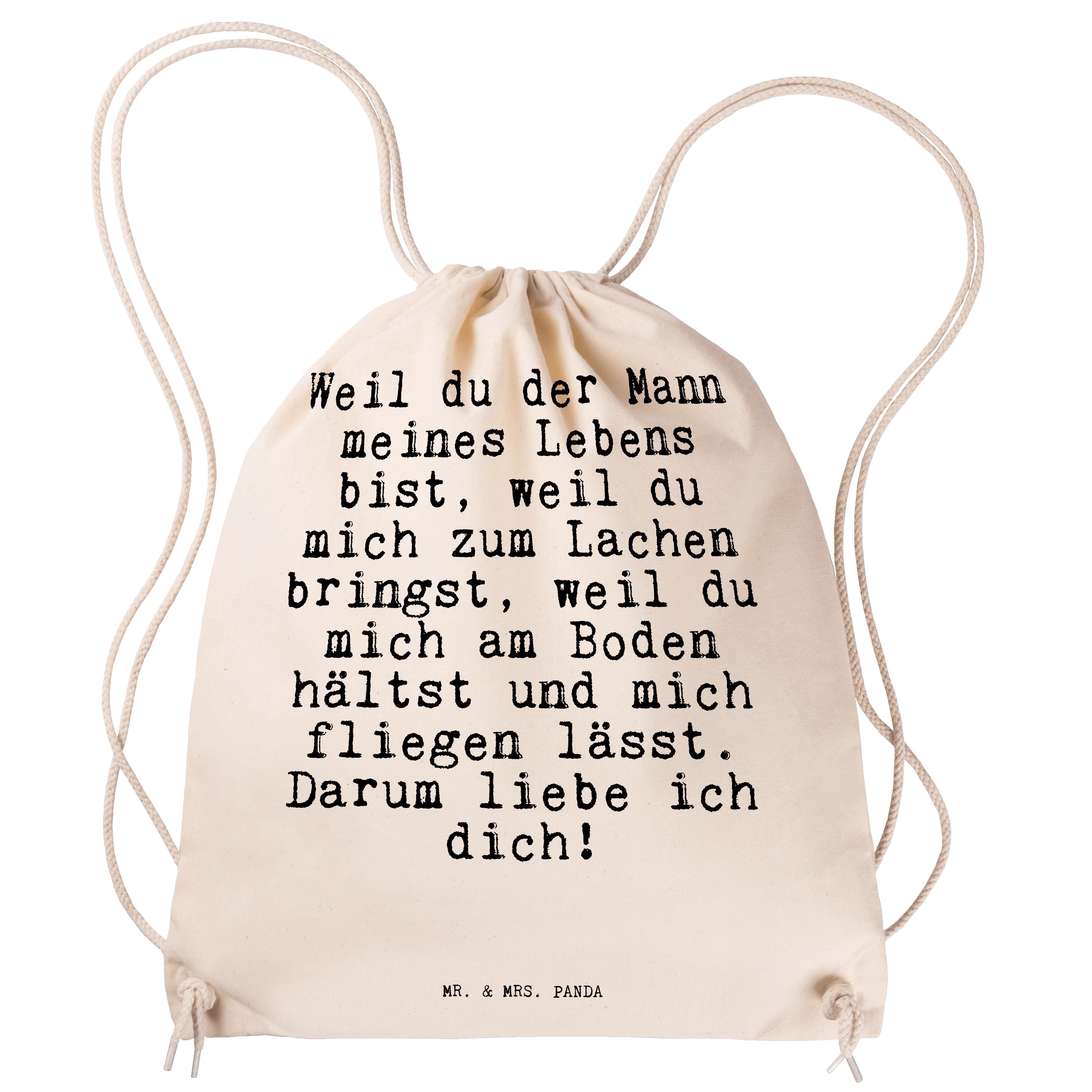 & Transparent Sporttasche - Hochze (1-tlg) Mrs. Geschenk, Partner, Mann... Mr. - Panda der Weil du Freund,