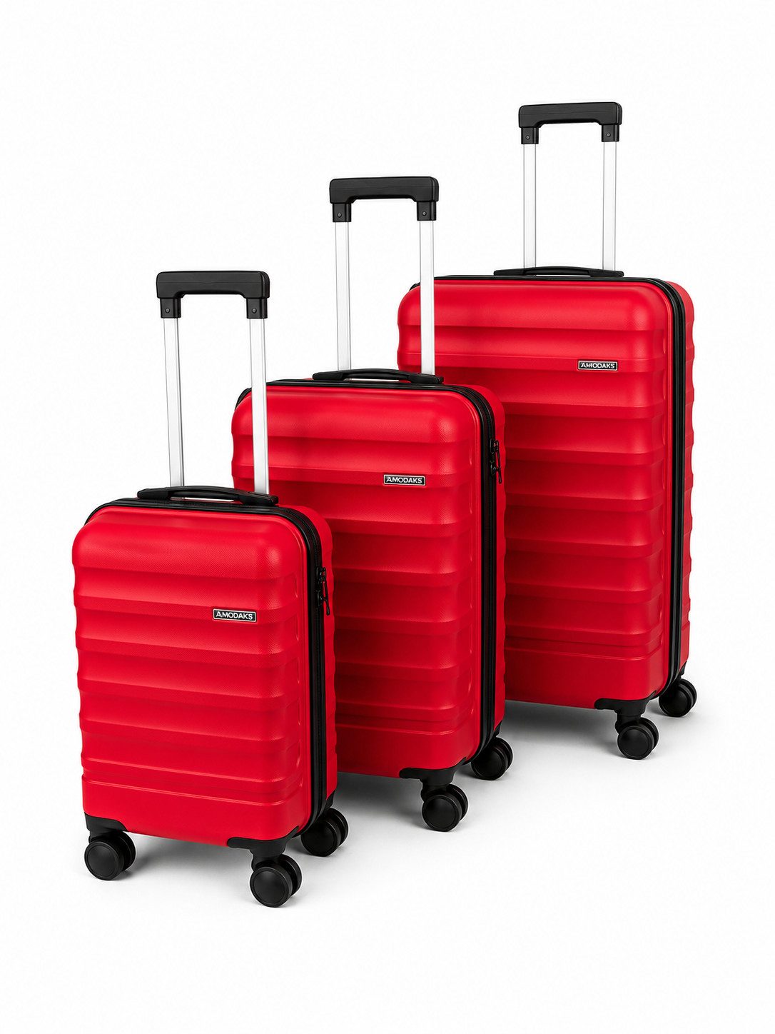 LUCHS Kofferset Hartschalenkoffer Set 3-teilig Kofferset Reisekoffer Trolley 3er Set