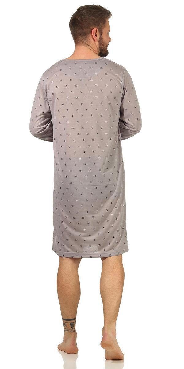 EloModa Nachthemd Herren Nachthemd langarm Sleepshirt; M L XL 2XL (1-tlg)