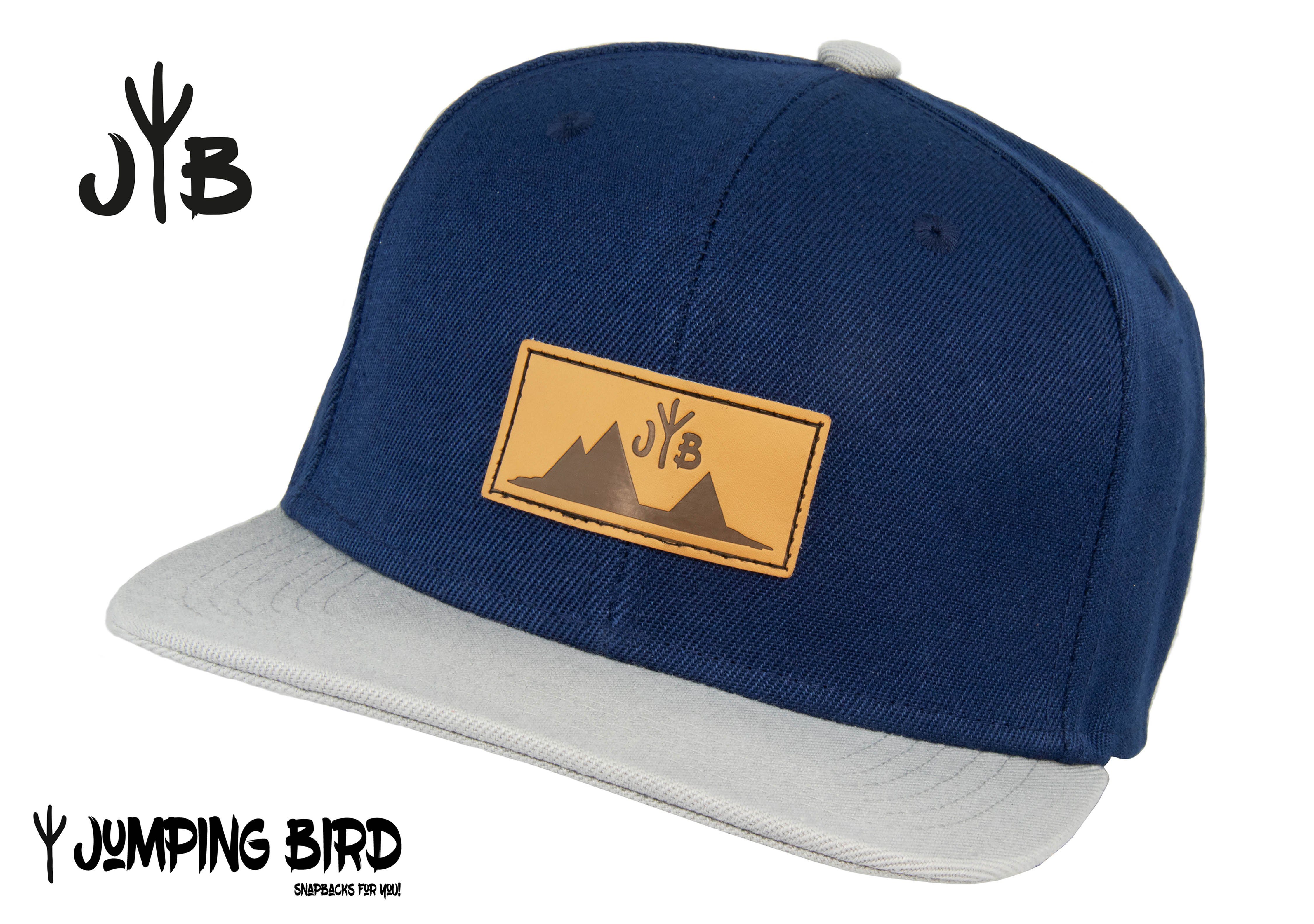 Bird Jumping Jeansblau Snapback Cap