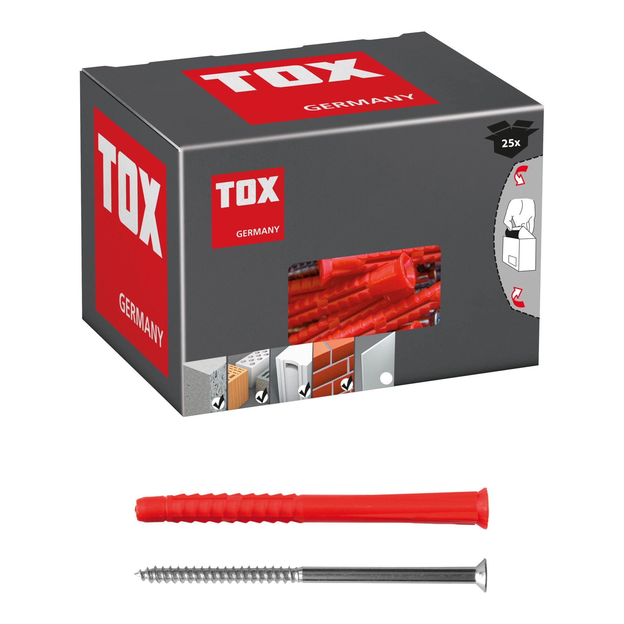 Tox Universaldübel TOX Allzweck-Langdübel Constructor 10x135 mm + Schraube 25 Stk