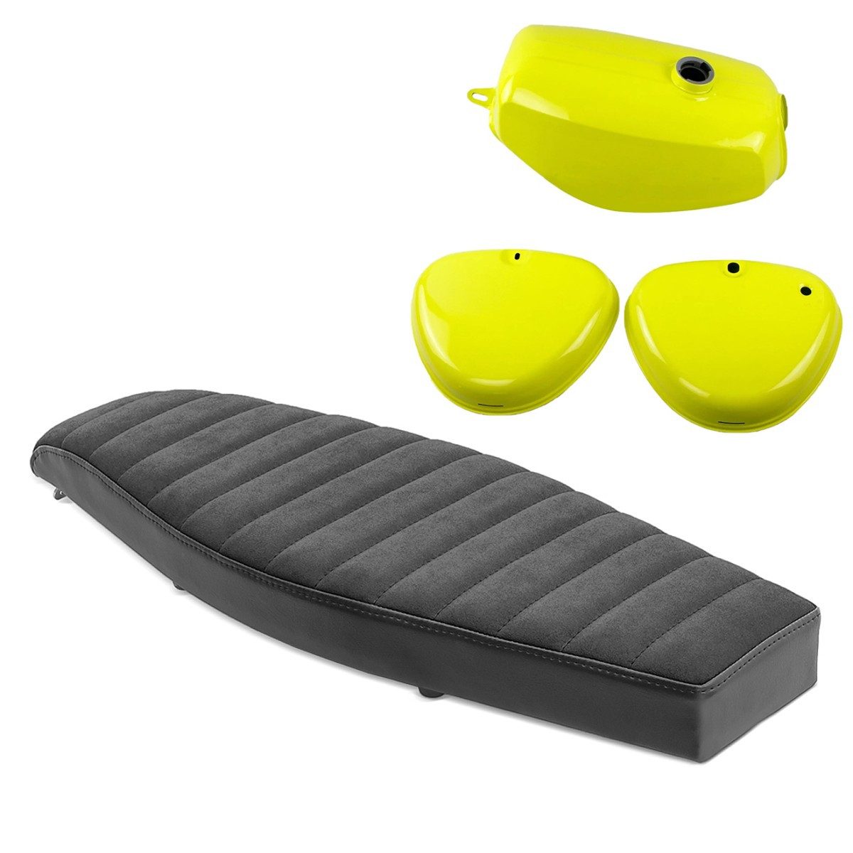 Craftride Halter Sitzbank flach VS1 # passend für Simson S51 / S50 / S70 + Tank / Benzi
