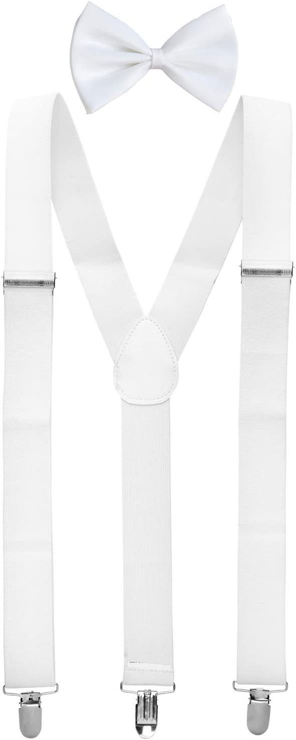 Goldschmidt Kostüme Kostüm Set Hosenträger und Fliege weiß