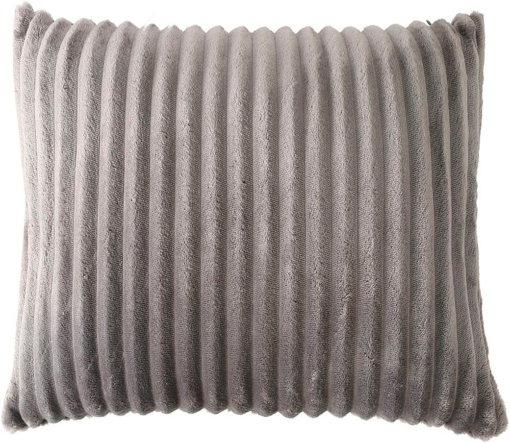 OTTO home Kissenhülle Milara, (1 Stück), 280g/m², kuschelweich, Cordoptik, pflegeleicht