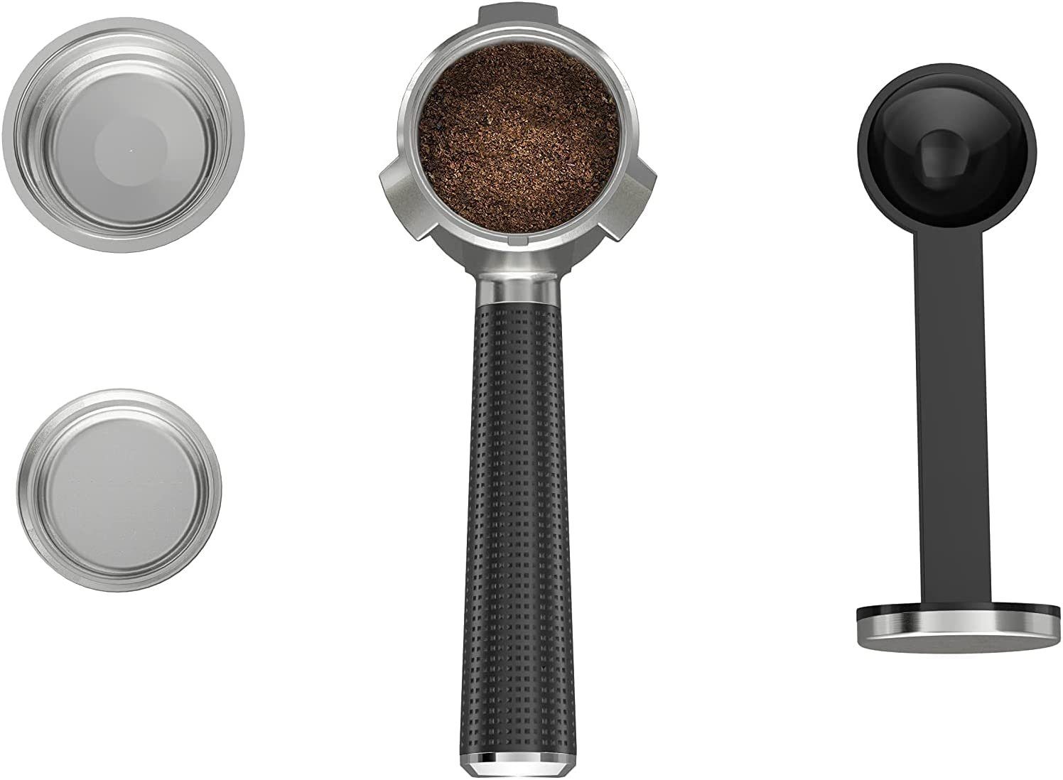 automatischer Krups Abschaltung, XP442C, ESE Filtereinsatz Edelstahl, geeignet Tamper, Bar Espressomaschine 15 + 1l Milchschaumdüse Kaffeekanne, Kaffeepads
