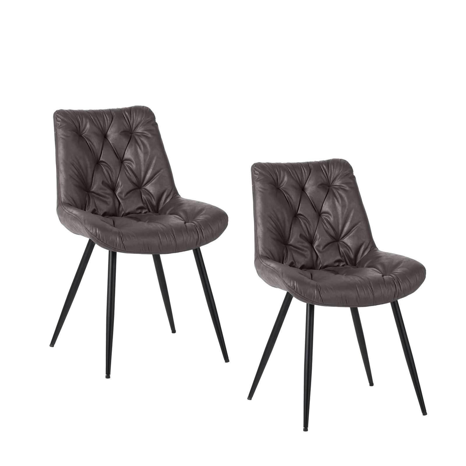 HTI-Living Esszimmerstuhl Esszimmerstuhl Antikanthrazit 2er Set Loryn (Set, günstig online kaufen