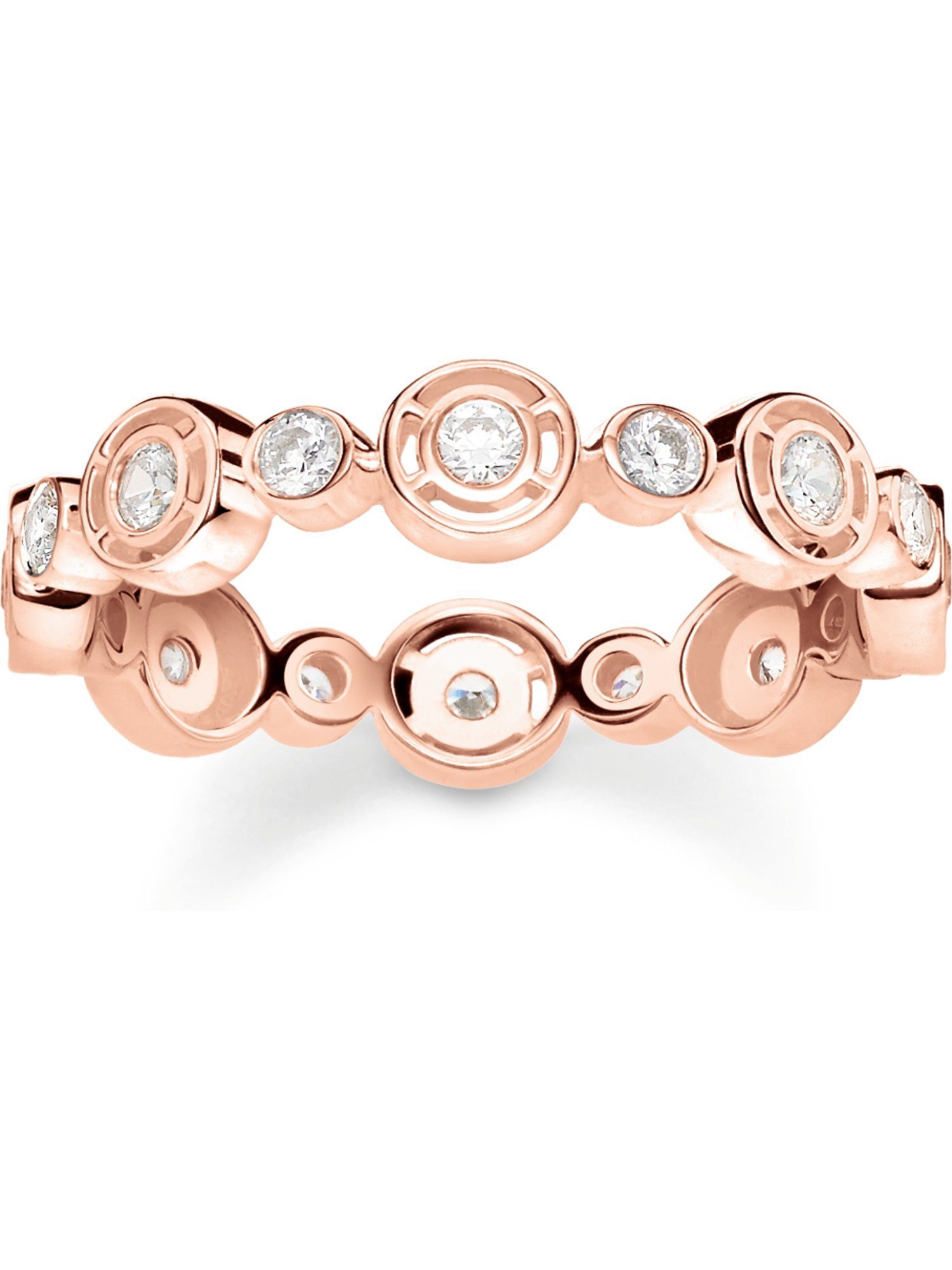 THOMAS SABO Fingerring Thomas Sabo Damen-Damenring 925er Silber Zirkonia, Zirkonia