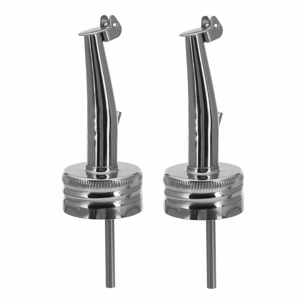 Flaschenausgießer 2 Stk., für Flaschen mit Schraubgewinde, Ø 28 mm, mit Kläppchen